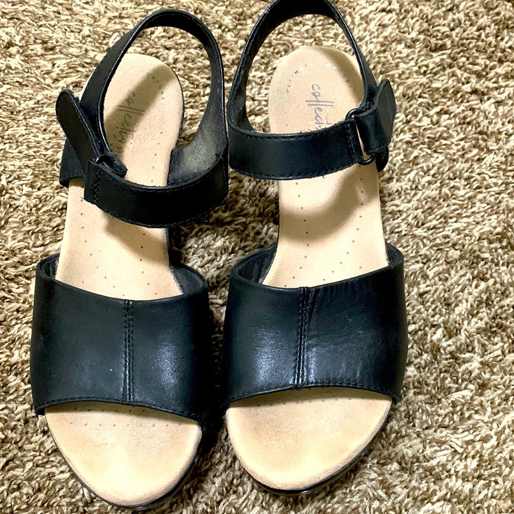 Black Leather Sandals